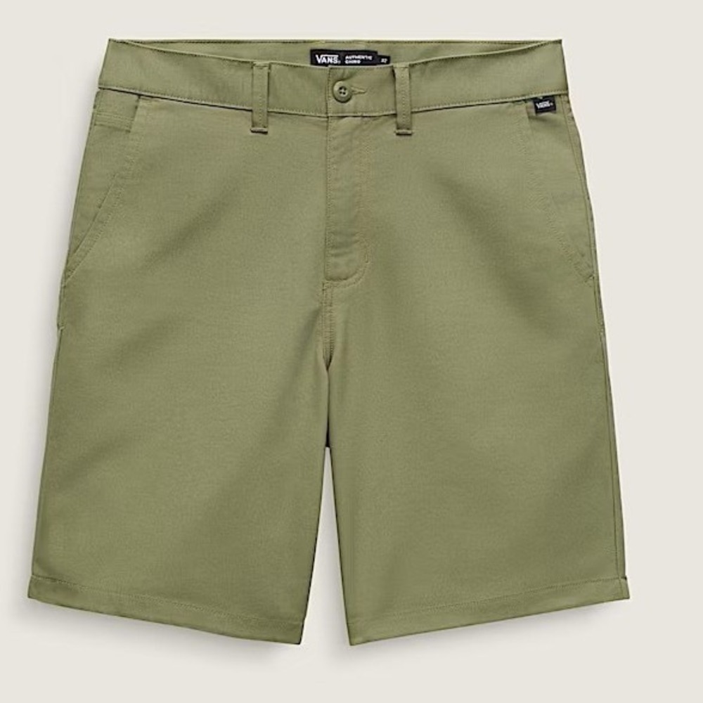 Vans Men's Authentic Chino Relaxed 20" Shorts Loden Green Casual Stretch Size 28